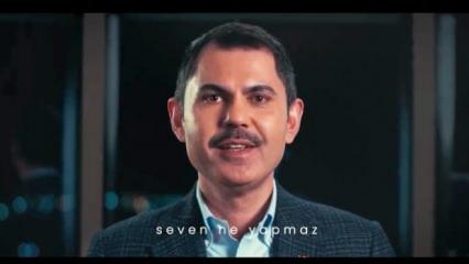 Murat Kurum'dan "Seven Ne Yapmaz" klibi! Sosyal medyada büyük beğeni topladı
