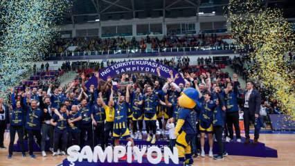 Finalde Anadolu Efes'i devirdiler! Türkiye Kupası Fenerbahçe Beko'nun