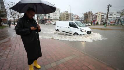 Antalya sele teslim oldu! Ortaya çıkan görüntüler korkuttu