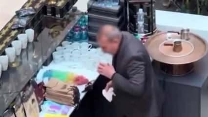 Edirne'de fincanları tükürükle temizleyen işletmeci hakkında işlem! Dükkan mühürlendi
