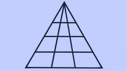 Görselde kaç tane üçgen olduğunu bulabilir misin? Keskin görsel zekâya sahip kişilerin sadece %2’si bu testte başarılı olabiliyor!