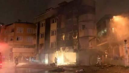 Ataşehir'de yangın! 4 katlı iş merkezi kül oldu
