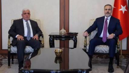 Dışişleri Bakanı Fidan, Haşdi Şabi Heyeti Başkanı Feyyad ile görüştü