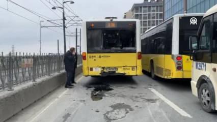 İETT otobüsüne beton mikseri çarptı: 5 kişi yaralandı