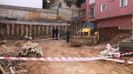 Sancaktepe'de göçük altında kalan işçi hayatını kaybetti