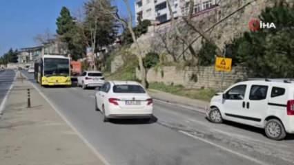Sarıyer'de İETT otobüsü kaza yaptı!