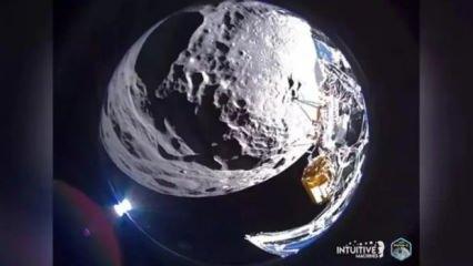 Yan yatan uzay aracı Odysseus, Ay’ın görüntüsünü paylaştı!