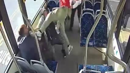Belediye otobüsünde dehşete düşüren anlar: Lise müdürü ve oğlu, yaşlı çifti dövdü