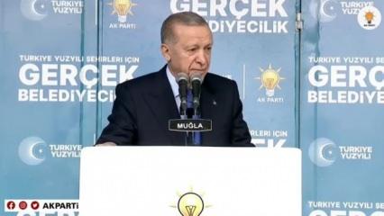 Cumhurbaşkanı Erdoğan Muğla'da konuştu: 31 Mart'ta milli iradenin bayramını yaşayacağız