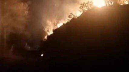 Rize'de orman yangını! 20 dönüm zarar gördü