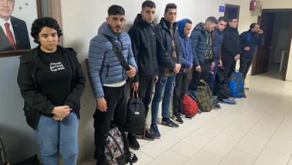 13 kaçak göçmen yakalandı