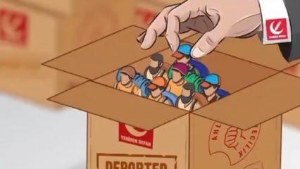 Yeniden Refah Partisi'nin adayından faşist paylaşım: Mültecileri kutulara doldurdu