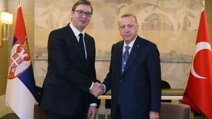 Başkan Erdoğan, Aleksandar Vucic ile görüştü