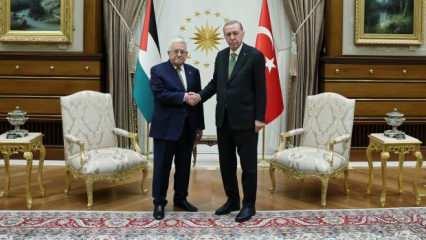 Cumhurbaşkanı Erdoğan ile Mahmud Abbas'tan önemli açıklamalar