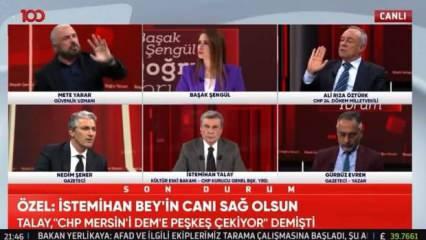Mete Yarar'la CHP'li Öztürk canlı yayında birbirine girdi: 'Bize şey muamelesi çekmeyin'