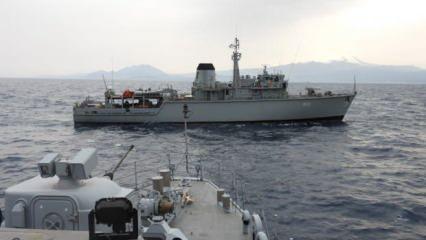 Türk Deniz Kuvvetleri ile Yunan Deniz Kuvvetleri'nden Ege Denizi'nde ortak eğitim görevi