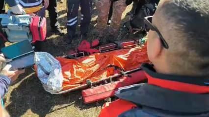 Kar kütlesi altında kalarak hayatını kaybetmişti: Rehberin cenazesi helikopterle alındı