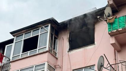 Kastamonu'da 4 katlı binada yangın: Daire alevlere teslim oldu