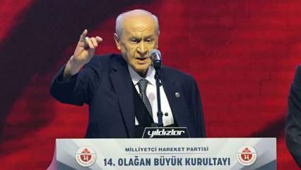 Bahçeli yeniden MHP Genel Başkanı seçildi: Erdoğan'a mesaj