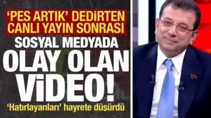 Skandal canlı yayın sonrası sosyal medyda olay olan 'İmamoğlu' videosu!