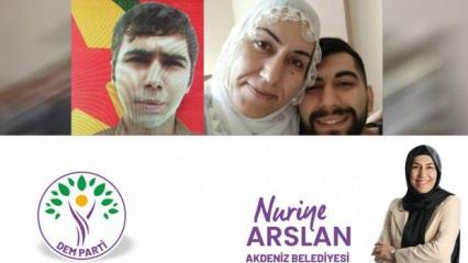 DEM'in adayı Nuriye Arslan öldürülen teröristin annesi çıktı