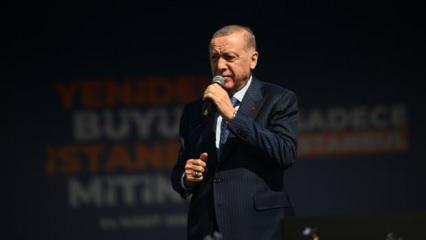 Erdoğan açıkladı: Büyük İstanbul Mitingi'ne kaç kişi katıldı?