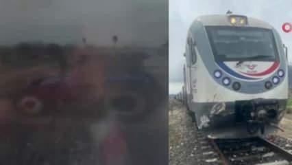 Isparta'da feci kaza: Yolcu treni ile traktör çarpıştı!
