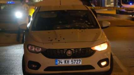 Ümraniye'de trafik ışıklarında duran otomobile silahlı saldırı