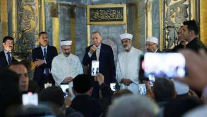 Başkan Erdoğan’dan Ayasofya’da Gazze için dua