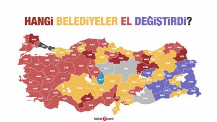 Yerel seçimde hangi belediyeler el değiştirdi? AK Parti, CHP, MHP YRP ve DEM'in kazandığı belediyeler