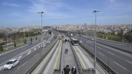 İstanbul'da haftanın ilk günü yollar boş kaldı