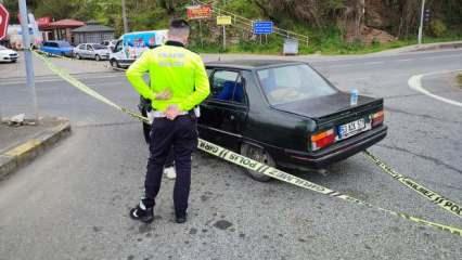 Trabzon'da trafikte silahlı yol verme kavgası; 1 sürücü ağır yaralı