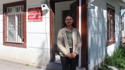 Ankara'da ikinci üniversiteyi okuyan Aylin, 25 yıllık muhtarı devirdi