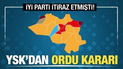 İYİ Parti'nin Ordu seçimleri için olağanüstü itirazına karar çıktı!