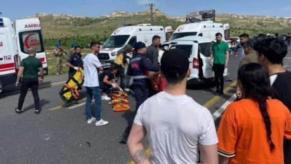 Mardin'de trafik kazası: 11 yaralı