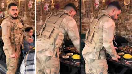 'Restoranda asker üniformasıyla servis' görüntülerinin ardından açıklama