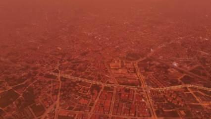 Kırmızı şehir! Bu kez görüntü Türkiye'den