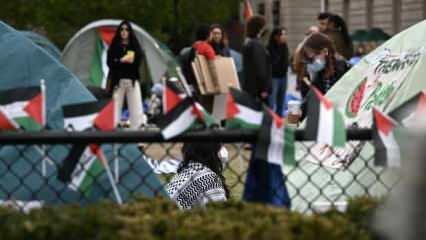 ABD üniversitelerindeki Gazze protestosu dalga dalga büyüyor! Netanyahu panikledi