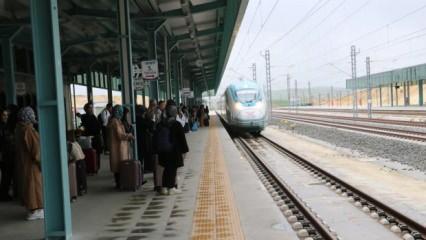 Hızlı trenle Yozgat'a 1 yılda kaç yolcu geldiği açıklandı!