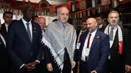 TBMM Başkanı Kurtulmuş, Kudüs Platformu sonrası mevkidaşlarıyla görüştü