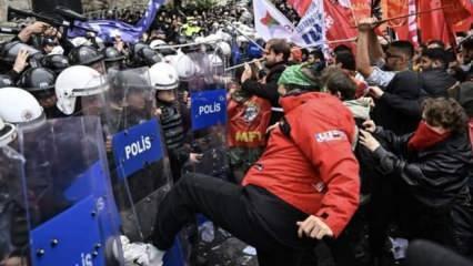 1 Mayıs’ta polis tekmeleyen provokatör Basel’miş!