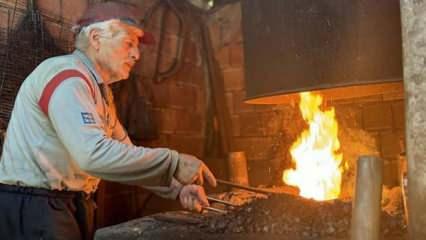 Çocuk yaşta başına geçtiği demir ocağında 50 yılı geride bıraktı