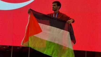 Filistin bayrağı açan Türk sporcuya madalya tehdidi