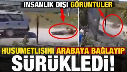 Antalya'da insanlık dışı olay: Husumetlisini araca bağlayıp sürükledi!
