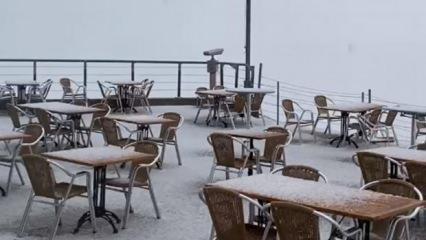 Antalya'da mayıs ayında kar sürprizi
