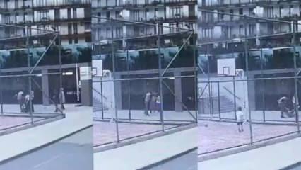 Gözü dönmüş adam, kadına çocuğunun gözü önünde tekme tokat saldırdı!