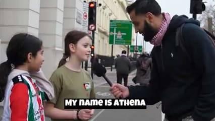 İngiliz 2 kız çocuğunun Gazze soykırımına dair idrak seviyesi dikkat çekti
