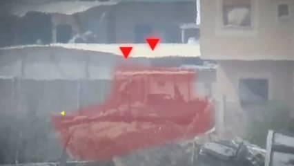 Kudüs Tugayları bir İsrail tankı ve evlere saklanan teröristleri imha etti