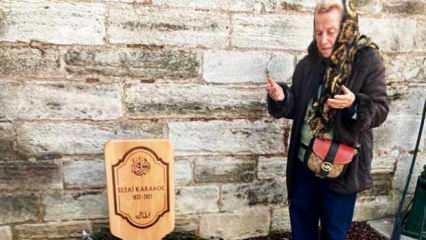 Mona Roza şiirinin ilham kaynağı Muazzez Akkaya, Sezai Karakoç'u mezarında ziyaret etti