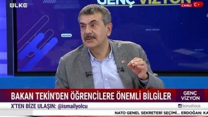 Bakan Tekin'den öğrencileri rahatlatan açıklama: YKS'de sürpriz yok!